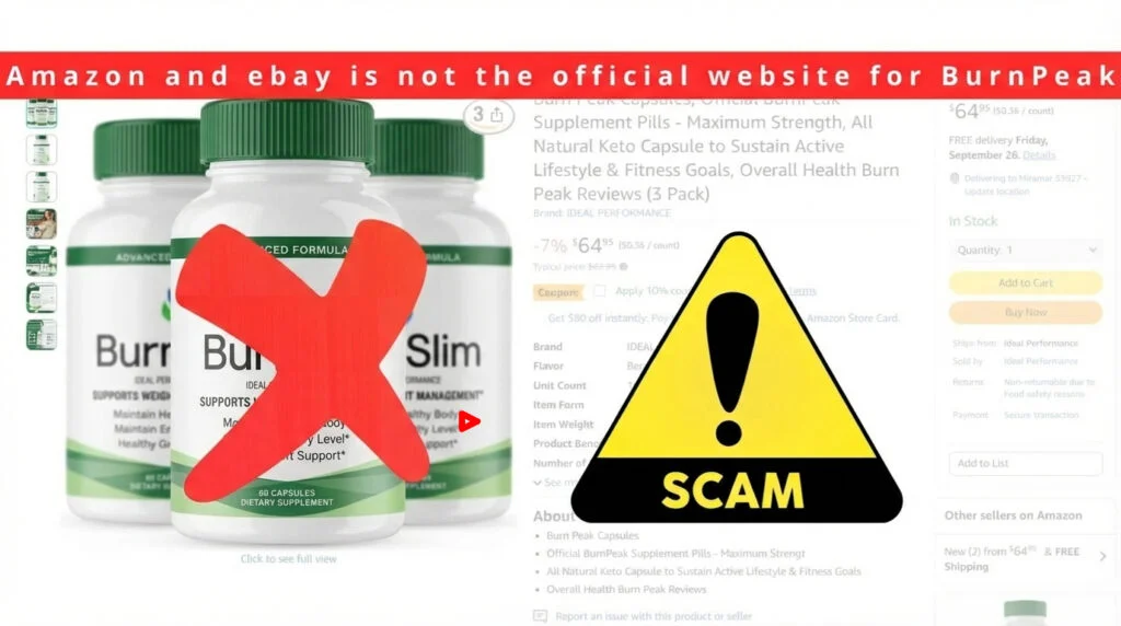 Fake BurnSlim on Amazon