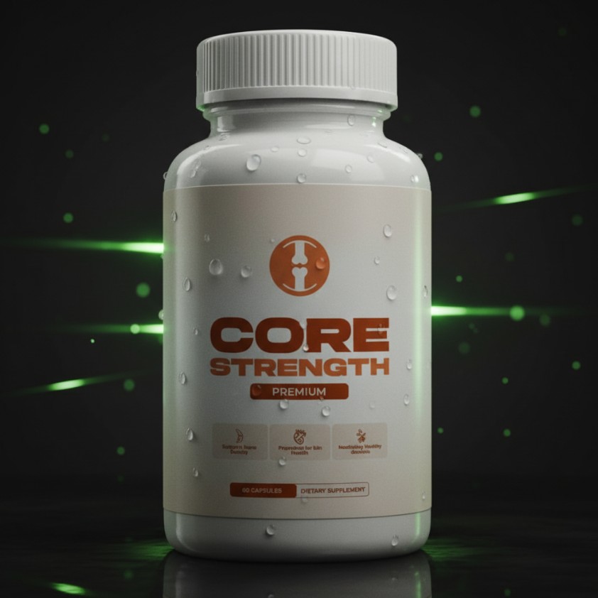 Core Strength supplement bottles