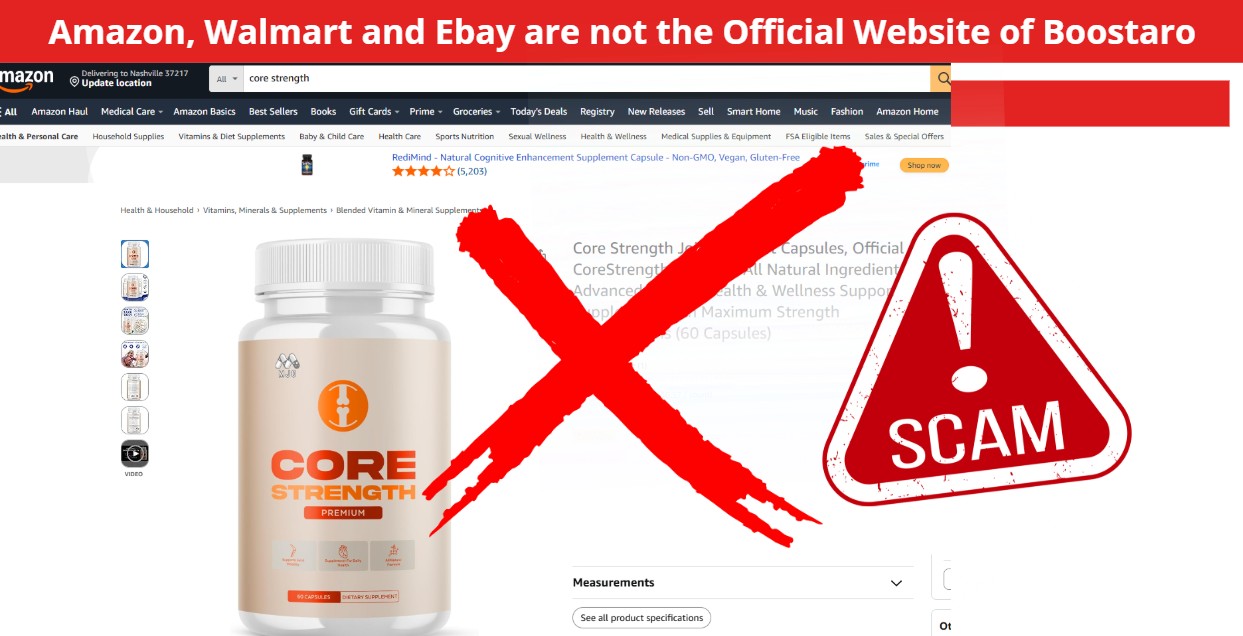 Fake CoreStrength on Amazon