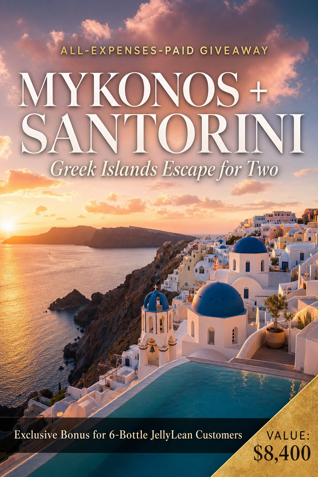 Mykonos and Santorini trip giveaway